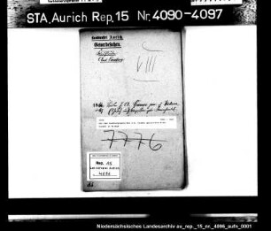 Der dem Handlungsgehilfen J.A. Cramer gestattete Kramhandel in Wirdum