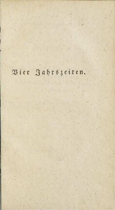 Vier Jahrszeiten