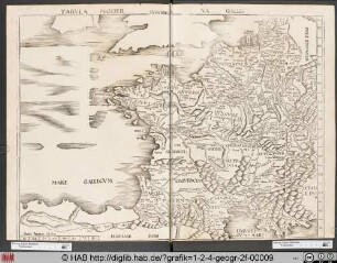 Landkarte von Frankreich (Gallia).