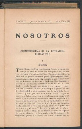 Caracteristicas de la literatura rioplarense