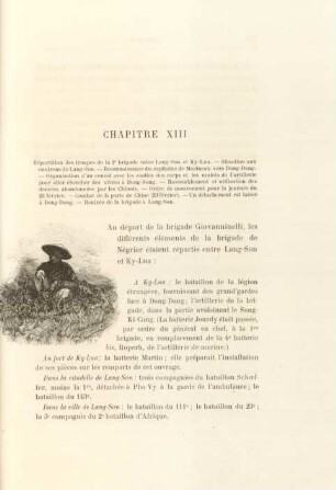 Chapitre XIII. Répartition des troupes de la 2e brigade entre Lang-Son et Ky-Lua ...