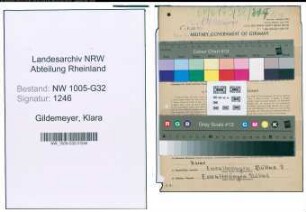 Entnazifizierung Klara Gildemeyer , geb. 17.10.1921 (Hausangestellte)