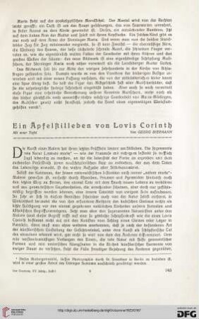 15: Ein Äpfelstillleben von Lovis Corinth