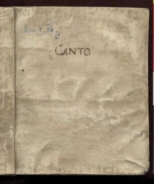 Weltliche Vokalmusik und Tanzsätze. Canto : 16./17. Jh.