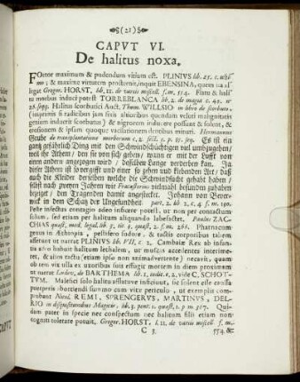 Caput VI. De halitus noxa.