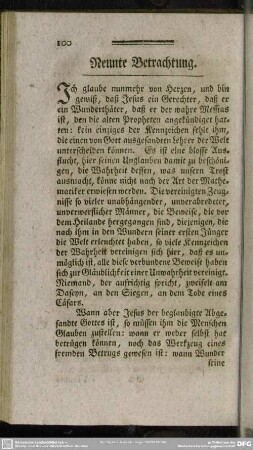 Neunte Betrachtung