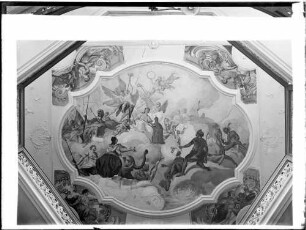 Schöntal Kloster Schöntal Neue Abtei Treppenhaus Deckenmalerei von Ferradini Giacomo Barth (um 1745)