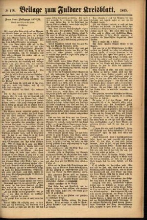 Zweite Ausgabe vom Samstag, den 05. Oktober 1895.
