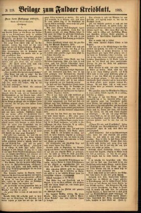 Zweite Ausgabe vom Samstag, den 05. Oktober 1895.