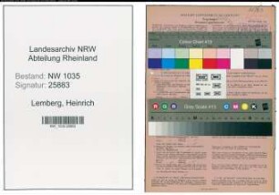 Entnazifizierung Heinrich Lemberg , geb. 25.03.1902 (Bergmann)