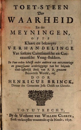 Toet-steen der waarheid