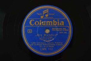 "Die Walküre" : 1. Akt, 3. Szene; Siegmund heiß ich / (Wagner)