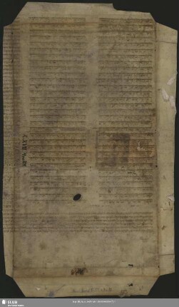 82: Aus dem Buch Josua mit Kommentar von Raschi - Mscr.Dresd.R.52.o,Nr.82 : [Fragment eines Tanach]