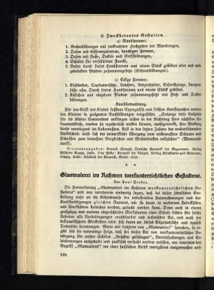 Glasmalerei im Rahmen werkunterrichtlichen Gestaltens