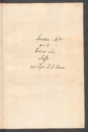 Sonaten; vl, b; B-Dur; GraunWV Av:XVII:50
