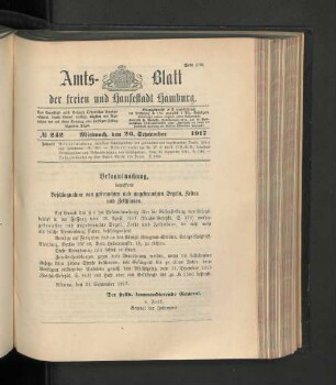 No. 242, 26. September 1917