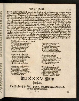 189-201, Der XXXV. Psalm