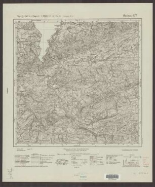 827 Weitnau ; Topographische Karte von Bayern 1:25.000 [Positionsblätter]