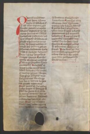 Testamentarische Verfügung die Handschrift betreffend, lat.