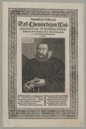 Bildnis des Balthasar Gockel