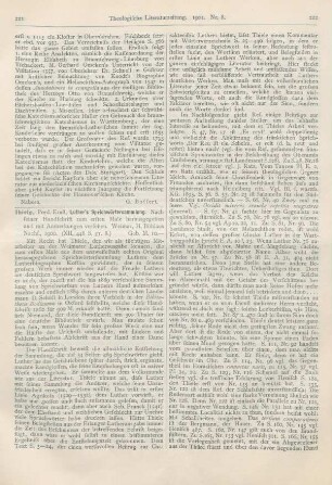 221-223 [Rezension] Thiele, Ernst, Luther‘s Sprichwörtersammlung