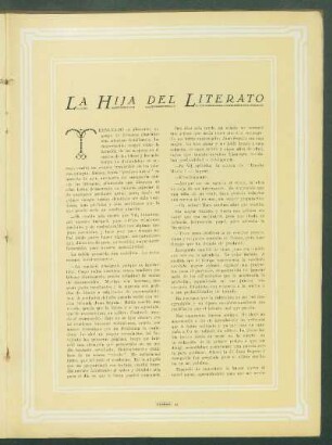 La Hija del Literato