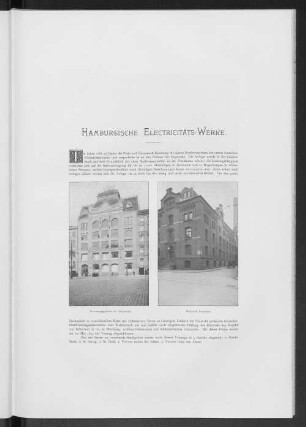 Hamburgische Electricitäts-Werke.