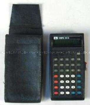 Taschenrechner Compex SR-55 in Kunstlederhülle