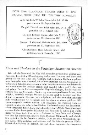 Kirche und Theologie in den Vereinigten Staaten von Amerika