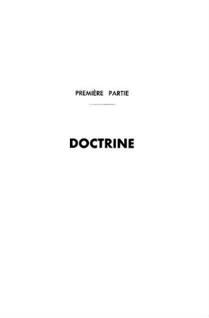 245-468, Première partie: Doctrine