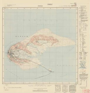 2306 (alte Nr.: 914/1010/1011) Borkum, Meßtischblatt (4cm - Karte)