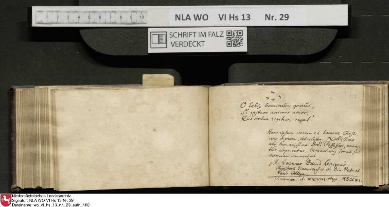 Stammbuch des Gottfried Crusius (Cruse) aus Stendal