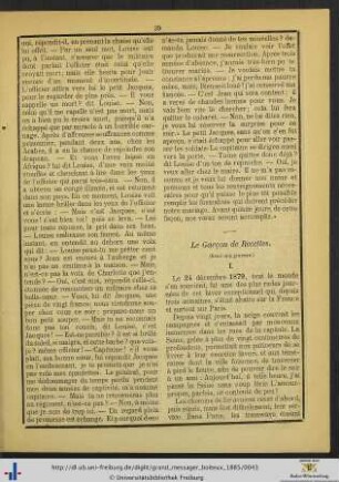 Le Garçon de Recettes.