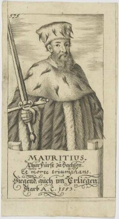 Bildnis des Mauritius, Churfürst zu Sachsen