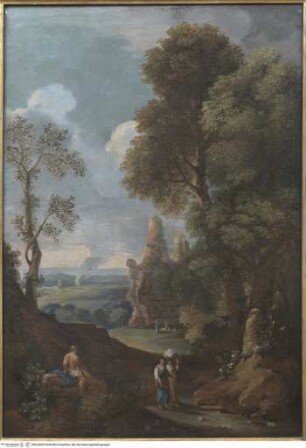 Landschaft mit dem sogenannten Grab der Horatier und Curiatier