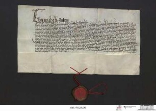 Bischof Liborius von Lebus bestätigt die Stiftung des Ritters Dietrich von Freiberg für die Oberkirche St. Marien