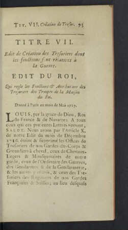 Titre VII.