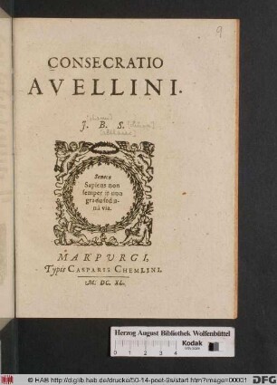 Consecratio Avellini