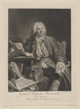Bildnis des Joannes Baptista Rousseau