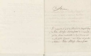 Fischer von St. Blaise an Karoline Luise von Baden (Bern)