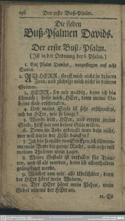 Die sieben Buß-Psalmen Davids