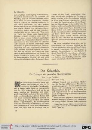 2: Der Kalamkâr : ein Erzeugnis des persischen Kunstgewerbes