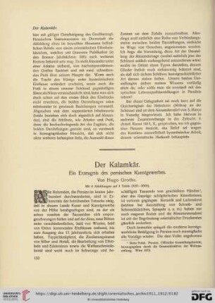 2: Der Kalamkâr : ein Erzeugnis des persischen Kunstgewerbes