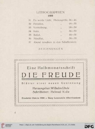 Lithographien (Nr.31-37)
