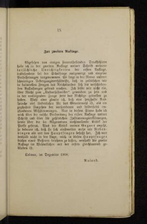 Zur zweiten Auflage.