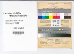 Entnazifizierung Ewald Hink , geb. 12.01.1901 (Landwirt)