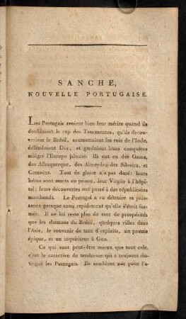 227-241, Sanche, nouvelle portugaise.