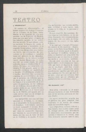 Teatro : ¿Coincidencias? [y] "El diamante azul"