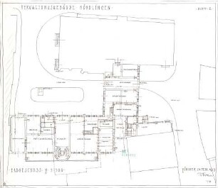 Fischer, Theodor; Nördlingen; Verwaltungs-Gebäude - Grundriss EG