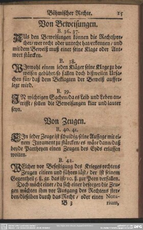 Von Beweisungen